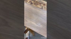 Полный цикл шпонирования столешницы