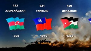 Топ-40 стран по количеству танков