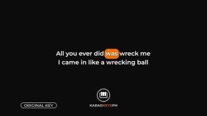 Wrecking Ball - Miley Cyrus (Piano Karaoke)
