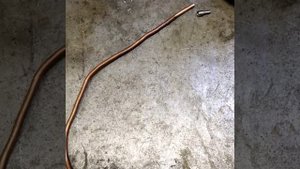 ремонт медной топливной трубки