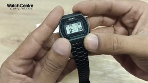 B640WB-1ADF Casio Vintage Black ION Plated Digital Wrist Watch Review & Settings