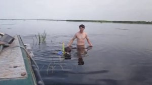 Подводная охота в дельте.