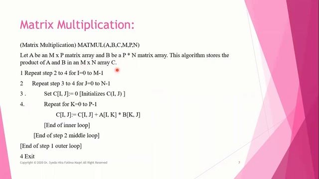Multidimensional Array | Matrix Multiplication | Fundamentals of Algorithm | Lecture 8 | Part 1