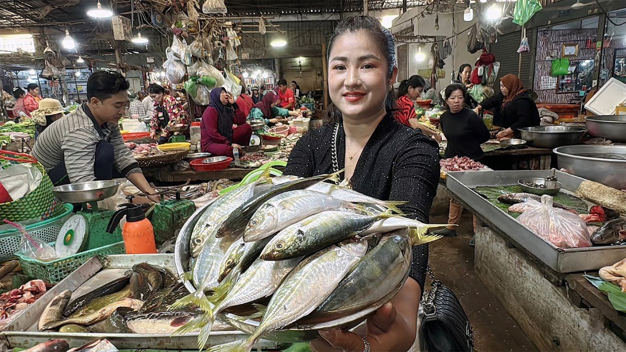 Market show: Have you ever cooked this fish before? - Cooking with Sreypov смотреть онлайн