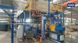 Testing Run Graphite EPS Beads Production Line, Tandem Extruder + Underwater Pelletizer - USEON