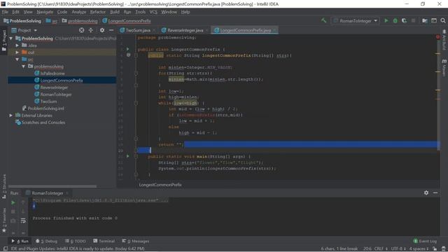 Problem Solving Techniques | Longest Common Prefix ( Level -1) | Algorithms | Interview Questions