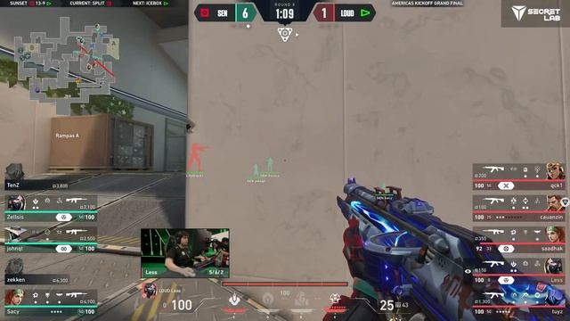 LOUD vs SEN — VCT Americas Kickoff — Gran Final — Mapa 2