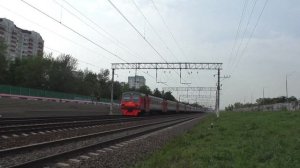 Электропоезд ЭД4М-0291 сообщением Москва - Быково