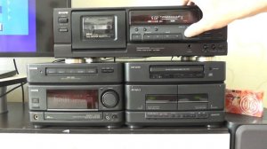 Aiwa AD-F850 пробы на запись нескольких аудиокассет