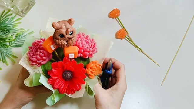 Бюджетный букет к выпускным.Букет из мыла. Мыловарение