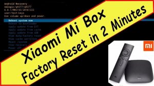 How to factory reset and wipe data Xiaomi Mi Box S TV box