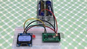 0.96' 128x64 I2C OLED Display With LGT8F328P-SSOP20  MiniEVB