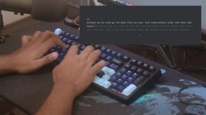 Xinmeng X98 Typing Test ASMR - Black Plum Switch (130+ WPM)