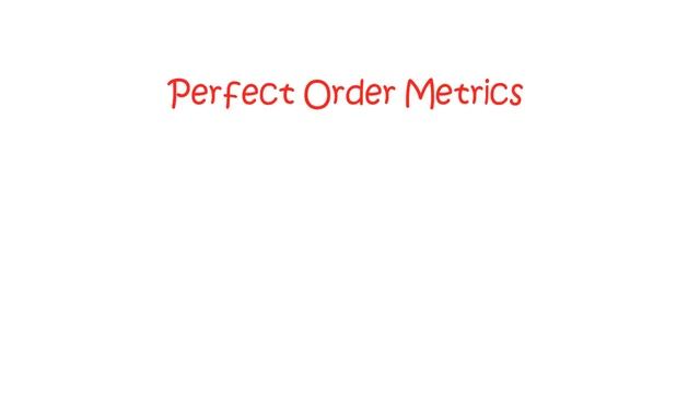 Analytics Mastery Session 29 : Order Fill Rate and Perfect Order Metrix