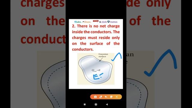 30.Physics class 12 Electrostatics Properties of conductor at electrostatic equilibrium