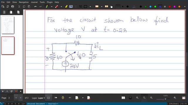 Network Analysis- Topic-3-Sourcefree RL Circuit