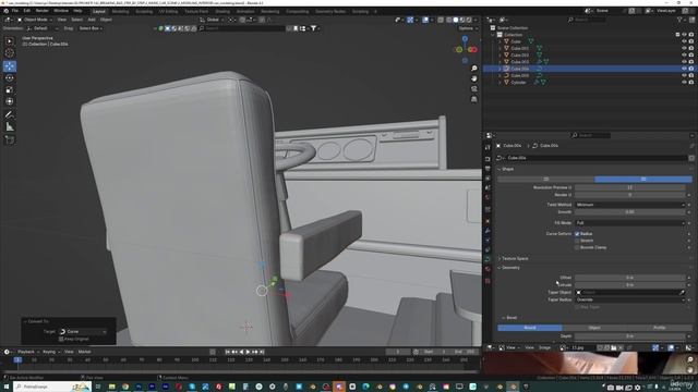 12. Modeling - Van interior - part 4