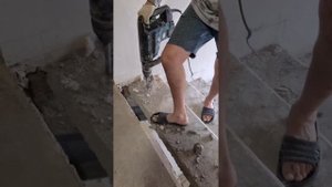 ДЕМОНТАЖ железобетонных СТУПЕНИ ЛС 12-1 замена на монолитную заливную