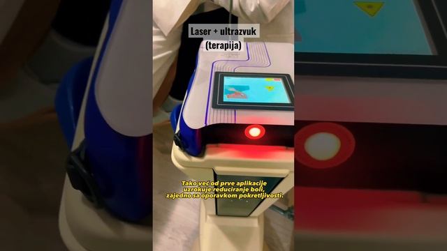 LASER terapija + terapeutski ultrazvuk #physicaltherapy #rehabilitation