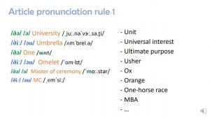 common pronunciation mistakes (5) - ARTICLES, VOWELS, CONSONANTS