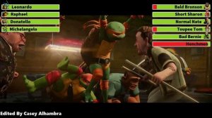 Teenage Mutant Ninja Turtles vs. Mob Bosses with healthbars