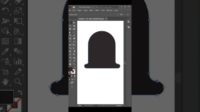 How to make bell icon in adobe Illustrator #short #illustrator