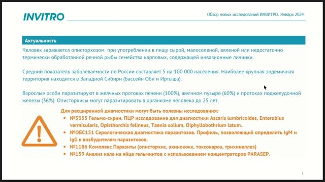 Обзор новых исследований ИНВИТРО