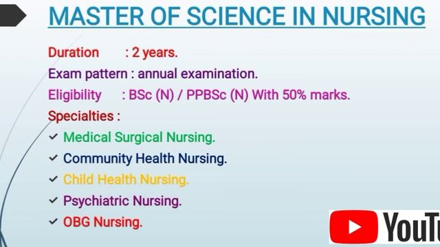 MSc Nursing course & syllabus. #mscnursinglectures #RGUHS