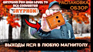 GRYPHON PRO преобразователь сигнала в RCA обзор ✅ #dlaudio #валерич #москвич