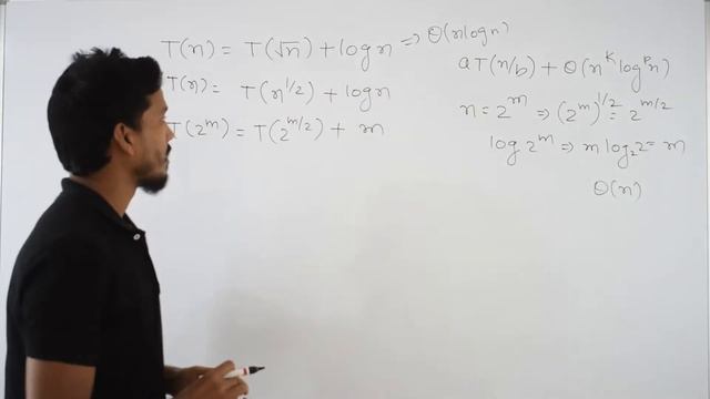 Recurrence Relations T(n)=T(√n)+logn Using Master's Theorem || GATECSE || DAA