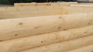 Производство сруба 6 на 6 в лапу полулафет под заказ