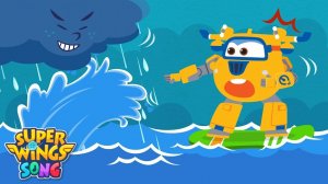 Rain Rain Go Away | Kids songs | Super wings Song | nursery rhymes