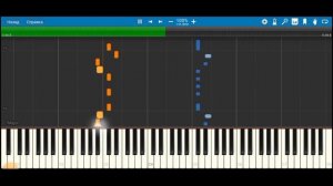 Песня Чистый лист на Synthesia