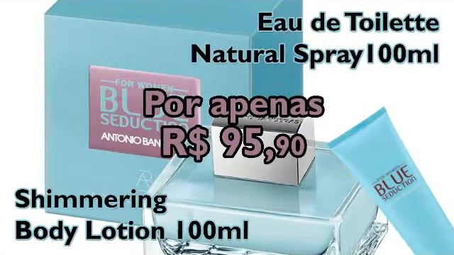 Propaganda Antonio Banderas Blue Seduction Feminino смотреть онлайн