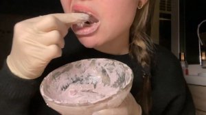 Канцелярский мел в пасте //chalk moor/#asmr #chalk #cranch #wet #асмр #глина #мел