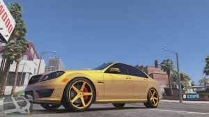 Mercedes-Benz C63 AMG W204 местные банды были уничтожены в GTA 5,