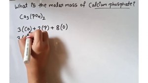 How to calculate molar mass of Ca3(PO4)2|| molecular weight calcium phosphate