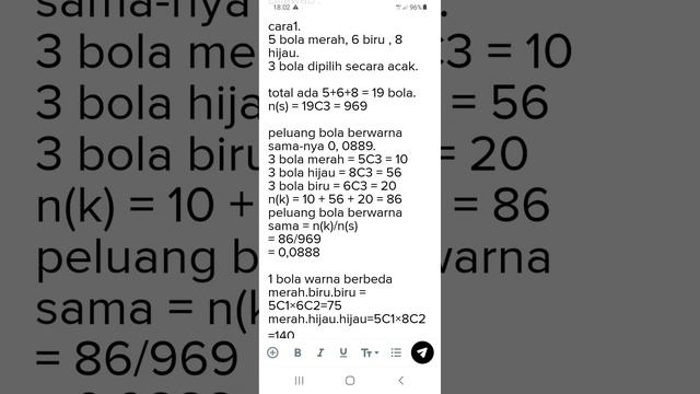 peluang bola sedikitnya satu bola warna berbeda. смотреть онлайн