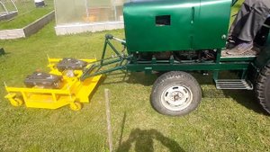 Самодельная косилка для минитрактора ширина 110 см.