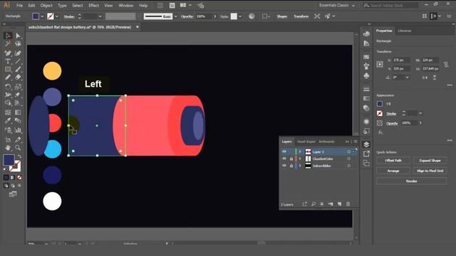 Battery How to Draw Vector Art Flat Illustration смотреть онлайн