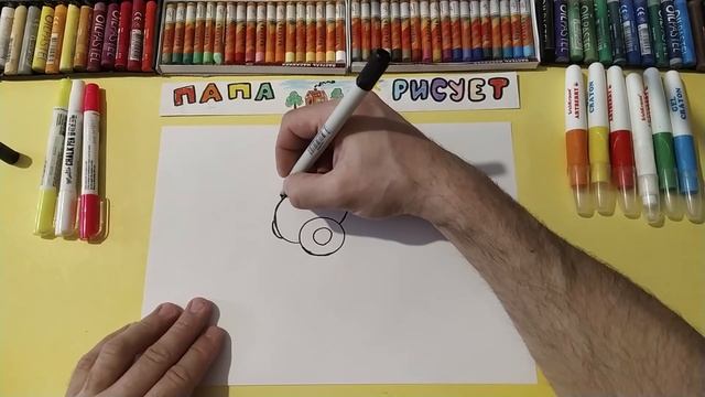 Открытка к 23 февраля / Урок Рисования / Postcard for February 23 / Drawing Lesson смотреть онлайн