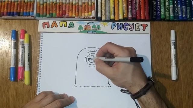 Как нарисовать Космического Слизня Инопланетянина/Урок Рисования/How to draw an Alien/Drawing Lesson смотреть онлайн