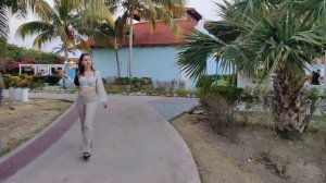 Cuba - Cayo Santa Maria - Memories Paraiso resort - slow walk through the resort, 1080p, gimbal
