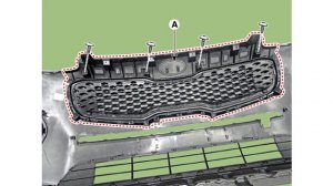 Kia Sportage 4 (QL, KX5) - Radiator Grill Removal