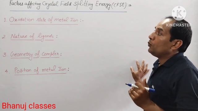 Class 12 Coordination compounds unit 9 Spectrochemical series Factors affecting CFSE by kulwant sir
