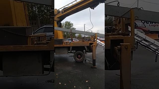 Доставка и установка опор ЛЭП. Ямобур. ВЛ 0.4 кВ