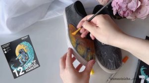 Учимся разрисовывать кеды Акриловыми маркерами DENKSY