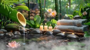 Relaxing Music || Bamboo water sound, Spa music, Massage, yoga, Sleep music, Yoga
