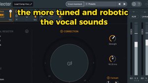 Using Izotope Nectar "autotune" feature