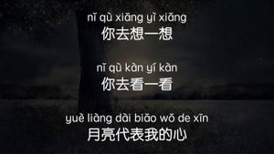 Yue liang dai biao wo de xin 月亮代表我的心    Teresa Teng 邓丽君 Lyric + Pinyin